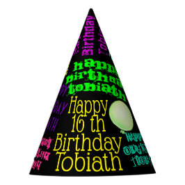 Bunter Farben-oder Schlamm-personalisierter Partyhütchen