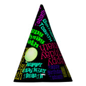 Bunter Farben-oder Schlamm-personalisierter Partyhütchen (Rechts)