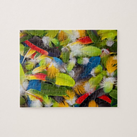 Bunter Federhaufen Puzzle (Horizontal)