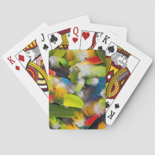 Bunter Federhaufen Spielkarten
