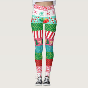 Bunter Feiertag Stripes Leggings