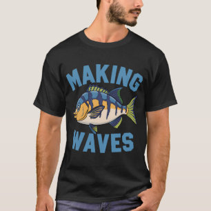 Bunter Fisch Cartoon, Fisch Illustration Tee, Ozea T-Shirt