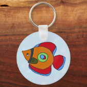 Bunter Fisch Schlüsselanhänger (Vorderseite)