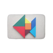 Bunter Fische Tangram Badematte (Vorderseite)