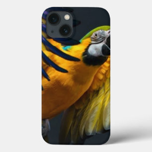 Bunter Fliegen Ara auf einem dunklen Hintergrund Case-Mate iPhone Hülle