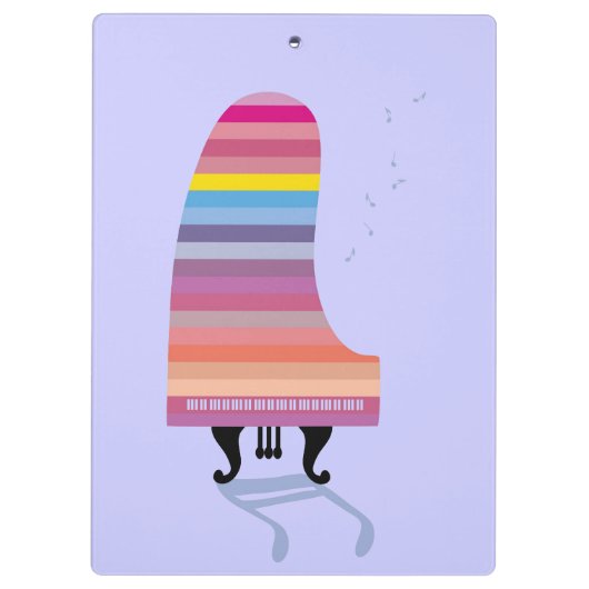 Bunter Flügel Klemmbrett (Rückseite)