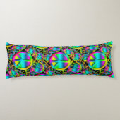 Bunter FRIEDENSnahtloses Muster + Ihre Ideen Seitenschläferkissen (Rückseite)