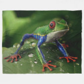 BUNTER FROSCH FLEECEDECKE (Vorderseite (Horizontal))
