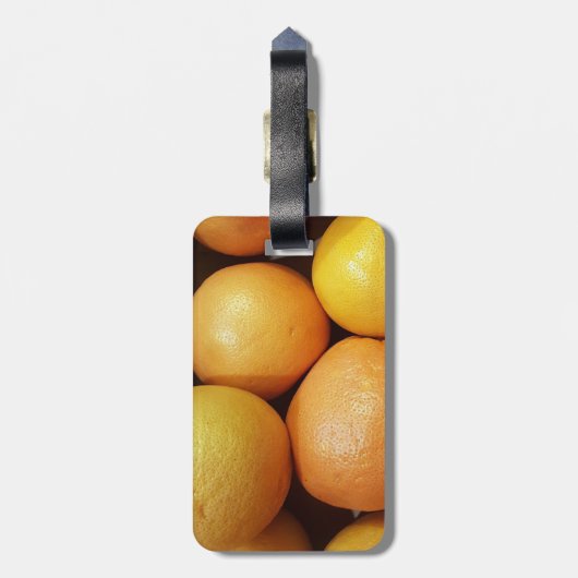 Bunter Frucht-Gepäckanhänger Gepäckanhänger (Rückseite vertikal)