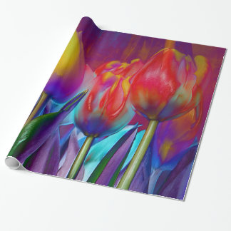 Bunter Frühling Geschenkpapier