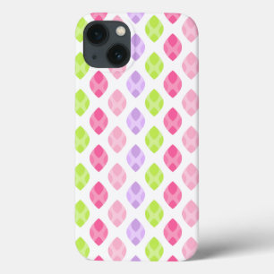 Bunter Frühling verlässt rosa grünes lila Muster Case-Mate iPhone Hülle