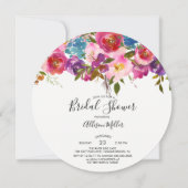 Bunter Frühlings-BlumenBrautparty-Einladung Einladung (Vorderseite)