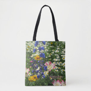 Bunter Frühlings-Garten! Geometrische Seite 2 Tasche