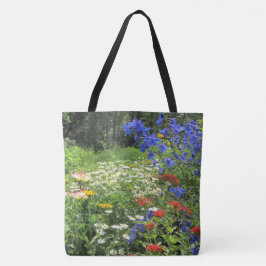 Bunter Frühsommer-Garten Tasche