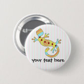 Bunter Fun Gecko Lizard Button (Vorne & Hinten)