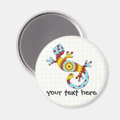 Bunter Fun Gecko Lizard Magnet (Vorderseite/Rückseite)