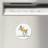 Bunter Fun Gecko Lizard Magnet (In Situ (Geschirrspüler))