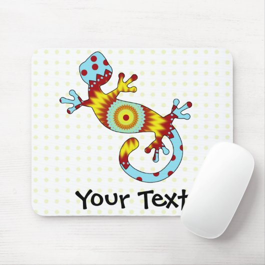 Bunter Fun Gecko Lizard Mousepad (Mit Mouse)
