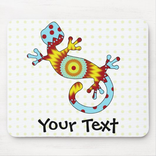 Bunter Fun Gecko Lizard Mousepad (Vorne)