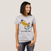 Bunter Fun Gecko Lizard T-Shirt (Vorne ganz)