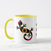 Bunter Fun Gecko Lizard Tasse (Links)