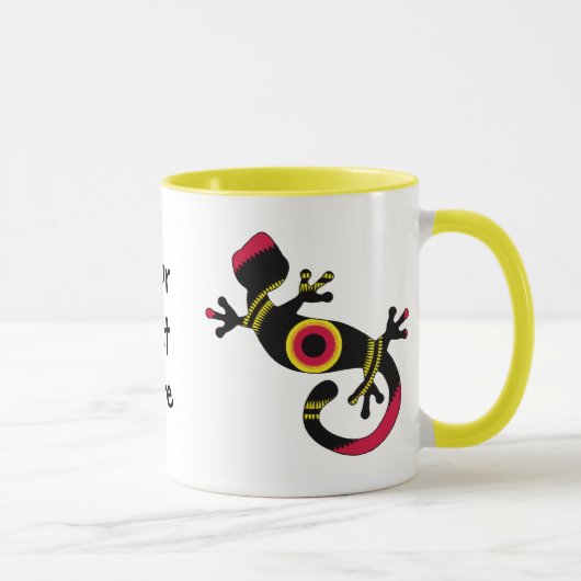 Bunter Fun Gecko Lizard Tasse (Rechts)