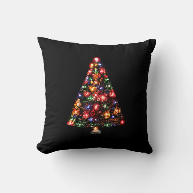 Bunter funkelnd Weihnachtsbaum Kissen (Vorderseite)