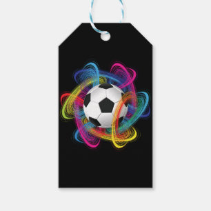 Bunter Fußball-kundenspezifische Geschenk-Umbaute Geschenkanhänger