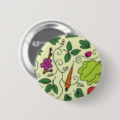 Bunter Garten Button (Vorne & Hinten)