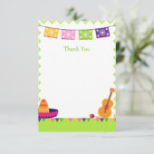 Bunter Geburtstag des Spaßfiesta-Party danken Einladung (Stehend Vorderseite)