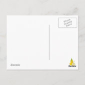 Bunter Geburtstagshähnchen-Cartoon Postkarte (Rückseite)