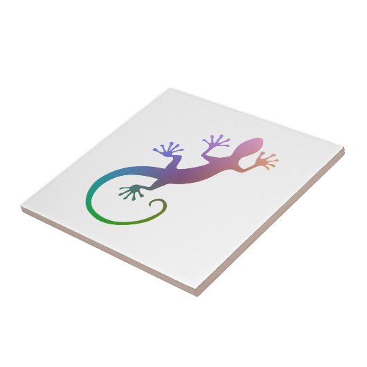 Bunter Gecko Fliese (Seite)