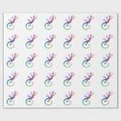 Bunter Gecko Geschenkpapier (Flach)