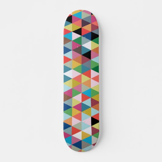 Bunter geometrischer gemusterter Skateboard (Vorne)