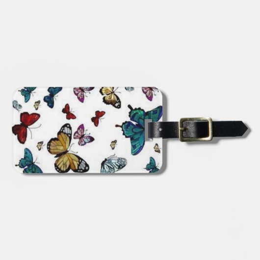 Bunter Gepäckanhänger (Vorderseite horizontal)