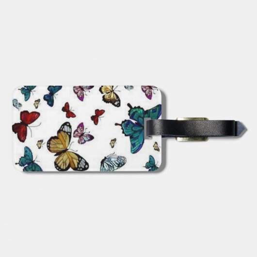 Bunter Gepäckanhänger (Rückseite horizontal)