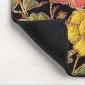 Bunter Glasperlen-Vintager Blumenentwurf Mousepad (Ecke)