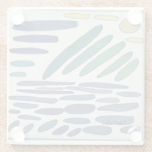 Bunter GlasUntersetzer (Rückseite)