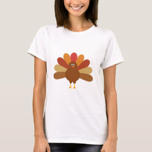 Bunter glücklicher Erntedank die Türkei T-Shirt