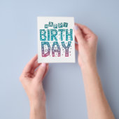 bunter glücklicher Geburtstag für alle Flyer (Gruppe)