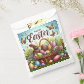 Bunter, glücklicher Osterkorb mit Eiern Geschenktütchen (Versiegelt)