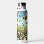 Bunter, glücklicher Osterkorb mit Eiern Trinkflasche (Rechts)