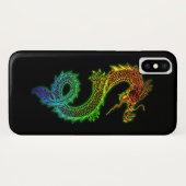 Bunter glühender Drache Case-Mate iPhone Hülle (Rückseite (Horizontal))