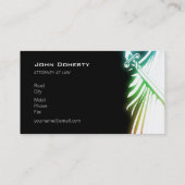 Bunter glühender Temida | Rechtsanwalt Visitenkarte (Rückseite)