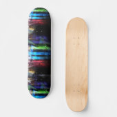 Bunter Graffitisentwurf Skateboard (Vorderseite)