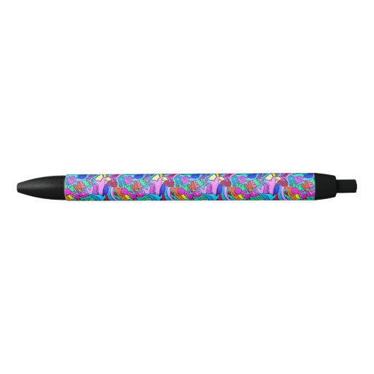 bunter groovy Frieden und Liebe Kugelschreiber (Vorderseite)