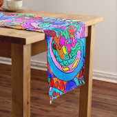 bunter groovy Frieden und Liebe Kurzer Tischläufer (Beispiel)