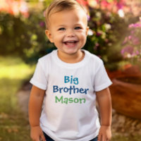 Bunter großer Bruder Monogramm Name Weiß