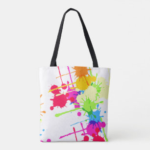 Bunter Grunge-Farben-Spritzer Tasche