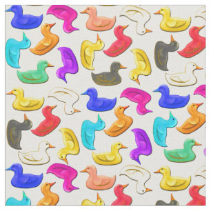 Bunter Gummi duckt Gewebe Stoff